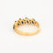 Bague 54 Bague jarretière or jaune saphirs diamants 58 Facettes