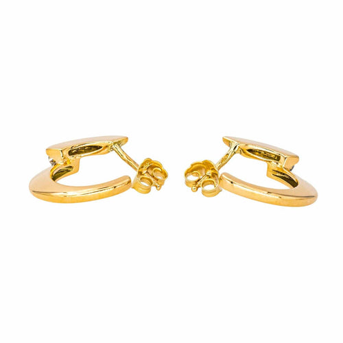 Boucles d'oreilles Boucles d'oreilles Créoles Or jaune Diamant 58 Facettes 4036397CN