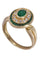 Bague 54 BAGUE MARGUERITE ÉMERAUDES ET DIAMANTS 58 Facettes 087031