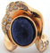 Bague Piaget en or jaune et Lapis lazuli