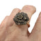 Bague BAGUE DE DESIGN CONTEMPORAIN DU XXE SIÈCLE en OR et ARGENT avec DIAMANTS 58 Facettes Q229B
