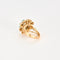 Bague 51 Bague or jaune, turquoises, diamants 58 Facettes