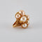 Bague 54 Bague Cocktail Perles Diamants 58 Facettes FL249