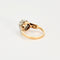Bague 48 Solitaire or deux tons et diamants 58 Facettes GU128