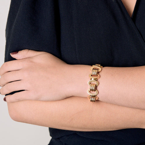 Bracelet Bracelet souple en or jaune 58 Facettes ENG10339