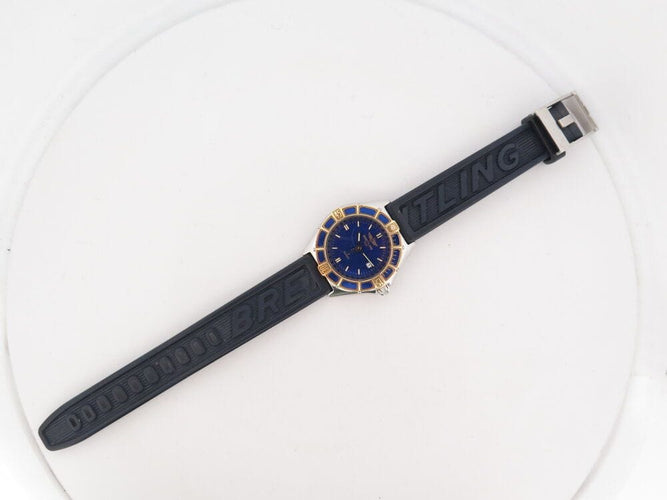 Montre vintage montre BREITLING j class lady d52063 acier 30mm caoutchouc quartz 58 Facettes 265946