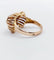 Bague 51 Bague Tank Art Déco or rose, saphir, monture géométrique (circa 1950) 58 Facettes A04685