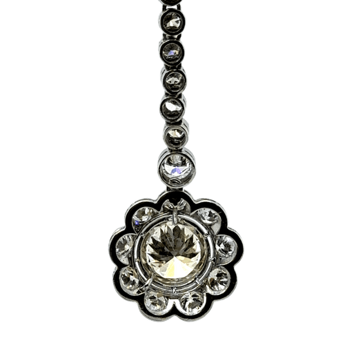 Boucles d'oreilles Boucles d’oreilles Platine et Diamants - Année 1960 58 Facettes 1.0000435/1