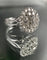 Bague 54.5 Bague fleur or blanc diamants 58 Facettes