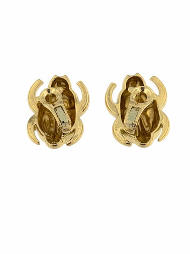 Boucles d'oreilles Boucles d'oreilles "Scarabée" en or jaune de Cartier 58 Facettes