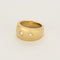Bague 51,5 Bague jonc en or jaune et diamants 58 Facettes CRE0314
