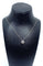 Collier Chaine et pendentif en or blanc serti de 7 diamants 58 Facettes AB405