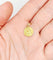 Pendentif Médaille religieuse vintage or jaune double face Notre Dame du Mont Carmel 58 Facettes A05604