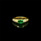 Bague 53 Bague vintage émeraude et diamant 58 Facettes