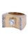 Bague 53 Bague Tank ors jaune et blanc, diamants 58 Facettes 083851