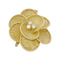 Broche Broche fleur en or jaune et diamants. 34685 58 Facettes 34685