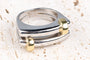Bague 49 Bague 18 carats Or blanc Or jaune 58 Facettes BGBIJB-107