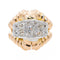 Bague Or rose, Platine, Or jaune Diamant