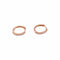 Boucles d'oreilles Paire de petites créoles en or rose, diamants. 58 Facettes 34972