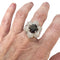 Bague 53 BAGUE DE DESIGN CONTEMPORAIN DU 20E SIÈCLE en OR 18 KT avec DIAMANTS. 58 Facettes Q233B