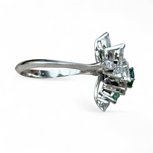 Bague 53 Bague émeraude diamants 58 Facettes