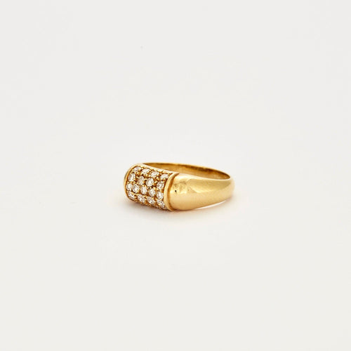 Bague or jaune et diamants