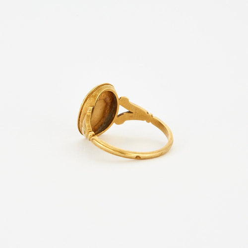 Bague 56 AUGIS-Bague ancienne diamants rubis or jaune 58 Facettes