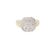Bague 51 Bague en or jaune pavage de diamants 58 Facettes 33400