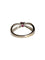 Bague 58 Bague or gris rubis et diamants 58 Facettes