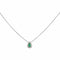 Collier Collier Or blanc Emeraude, Diamant 58 Facettes 4765736RV