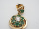 Boucles d'oreilles Boucles d'oreille émeraude marguerite 58 Facettes
