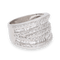 Bague 50 Bague en or gris avec 2,33 Cts de diamants 58 Facettes
