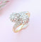Bague 58.5 Bague de fiançailles vintage Toi et Moi - Diamants - Or 58 Facettes AA 1644
