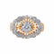 Bague 52 Bague or jaune et blanc 58 Facettes P6L15D