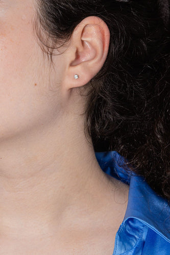 Boucles d'oreilles Boucles d'oreilles  Puces Or blanc Diamant 58 Facettes 1653923CN