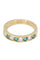 Bague 52 Demi alliance émeraudes et diamants 58 Facettes 088081