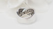 Bague 56 Bague croisée en or blanc et diamants 58 Facettes 32589
