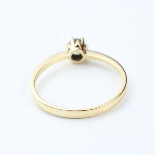 Bague 57 Bague solitaire en or jaune 18 carats avec diamant de 0,20 carat 58 Facettes 129996