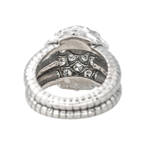 Bague 53 Bague Cocktail Or blanc Diamant 58 Facettes 4387256CN
