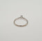 Bague 50 Solitaire or blanc serti d'un diamant 58 Facettes