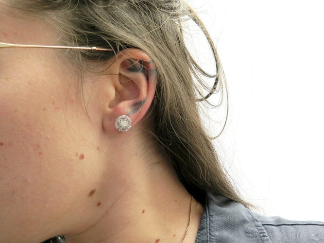 Boucles d'oreilles boucles d'oreilles CARTIER galanterie diamants 0.7ct or 18k s 58 Facettes 271158