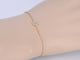 Bracelet Bracelet en or avec cœur en diamant 0,10 carat 58 Facettes 2233