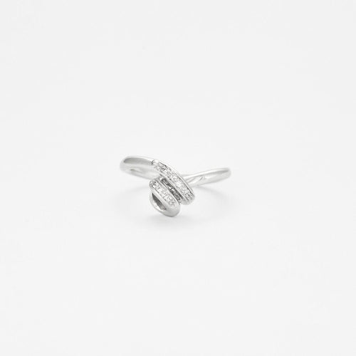 Bague 52 Bague spirale pavée de diamants 58 Facettes 2572