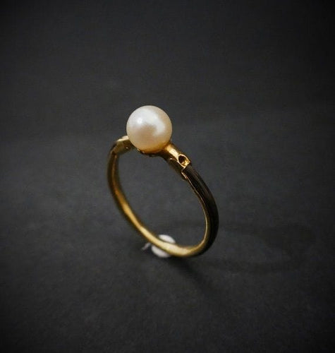 Bague 53 Bague Perle, Poils d'éléphant, Or 58 Facettes 880108