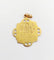 Pendentif Médaille religieuse Art Nouveau or rose et jaune Vierge Marie (circa 1917) 58 Facettes B01004