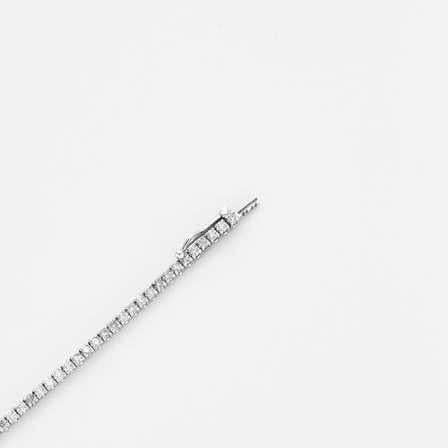 Bracelet Bracelet Tennis ligne diamants or gris 58 Facettes GU29