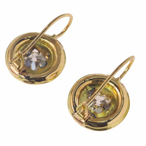 Boucles d'oreilles Aperçus de grandeur : boucles d'oreilles en diamant des années 1830 58 Facettes 21355-0125