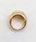 Bague 43.5 Bague bombé dôme or 18k diamant taille brillants en serti étoilé (circa 1950) 58 Facettes A05072