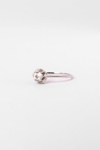 Bague Solitaire en or blanc et diamant 58 Facettes
