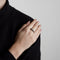 Bague 55 Bague en or blanc et diamants 58 Facettes 2527